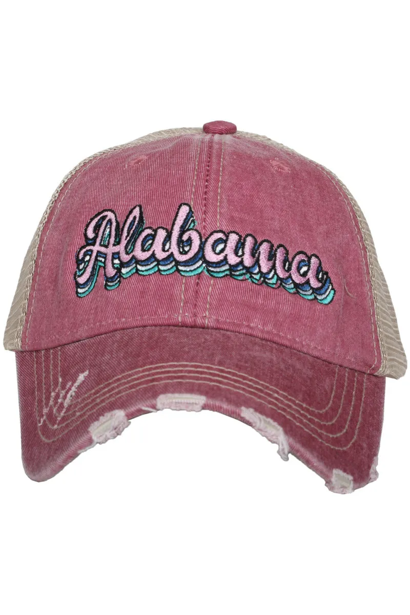 Alabama Layered Women's Trucker Hats