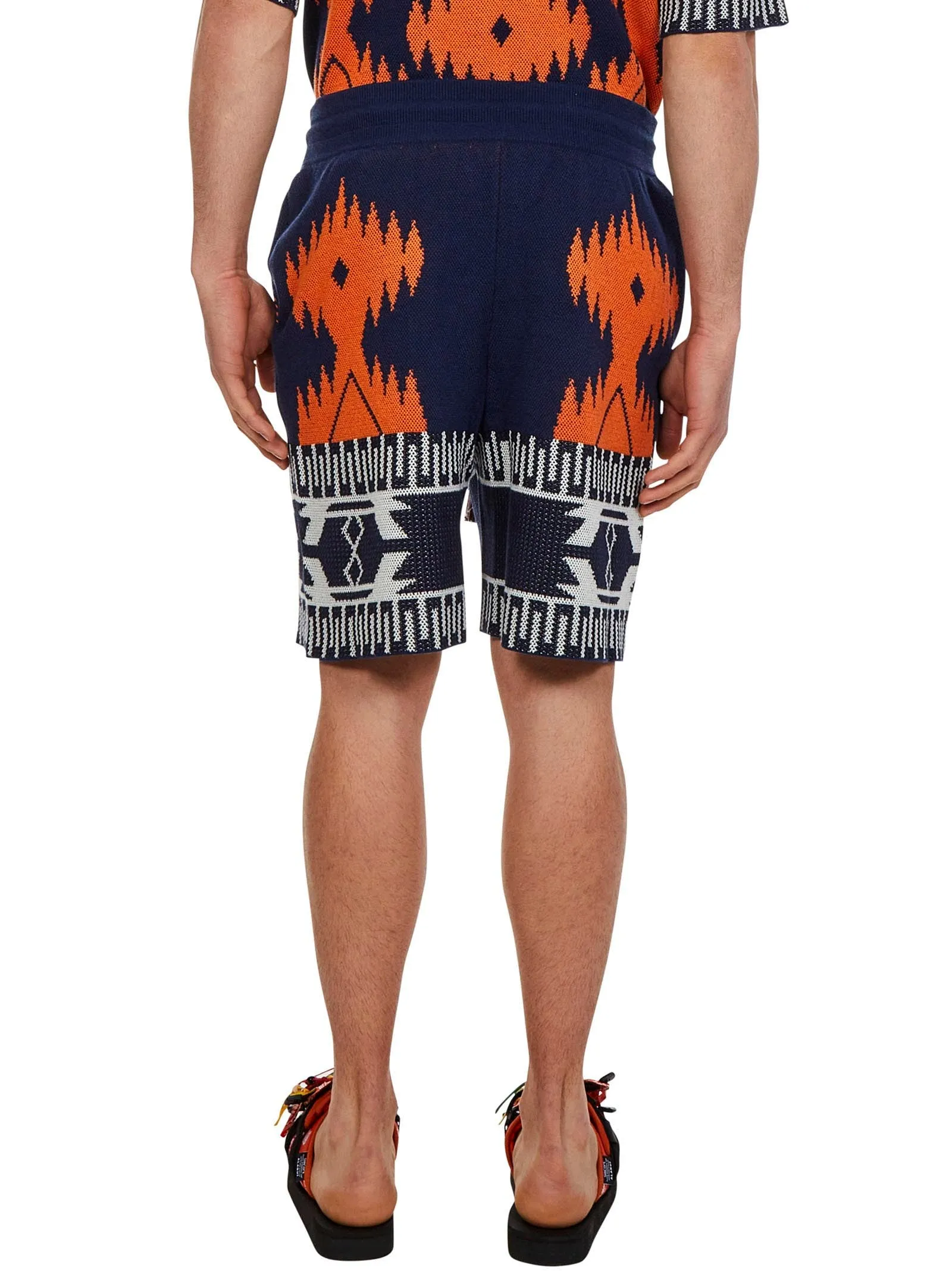 Alanui Intarsia Knitted Drawstring Shorts