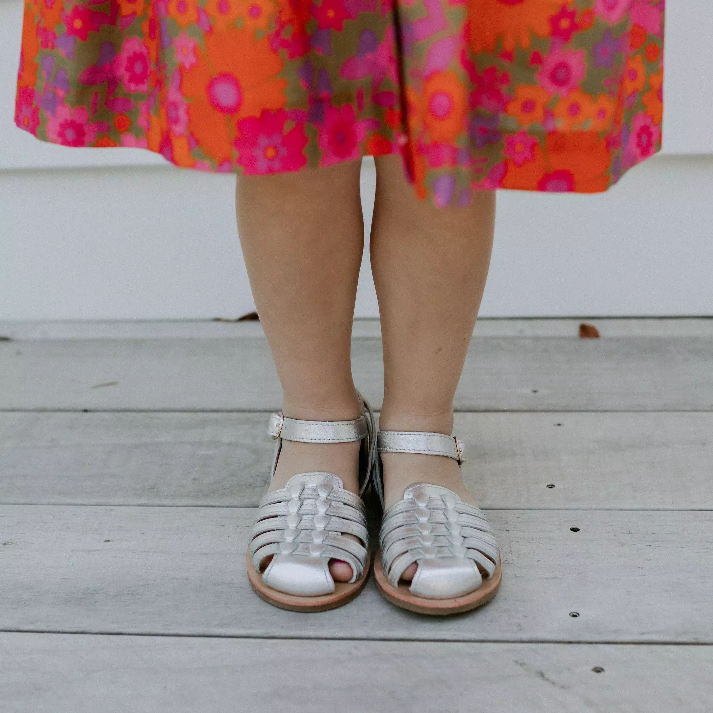 Baby, Toddler & Girls Summer Sandals - Harper in Silver