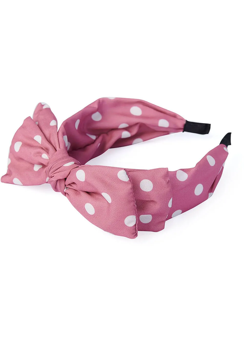 Banned Magdalen Polkadot 50's Headband Pink