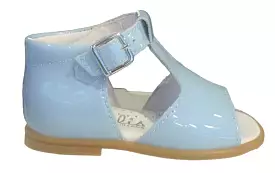 Beberlis Pale Blue Patent Leather Hightop Sandals