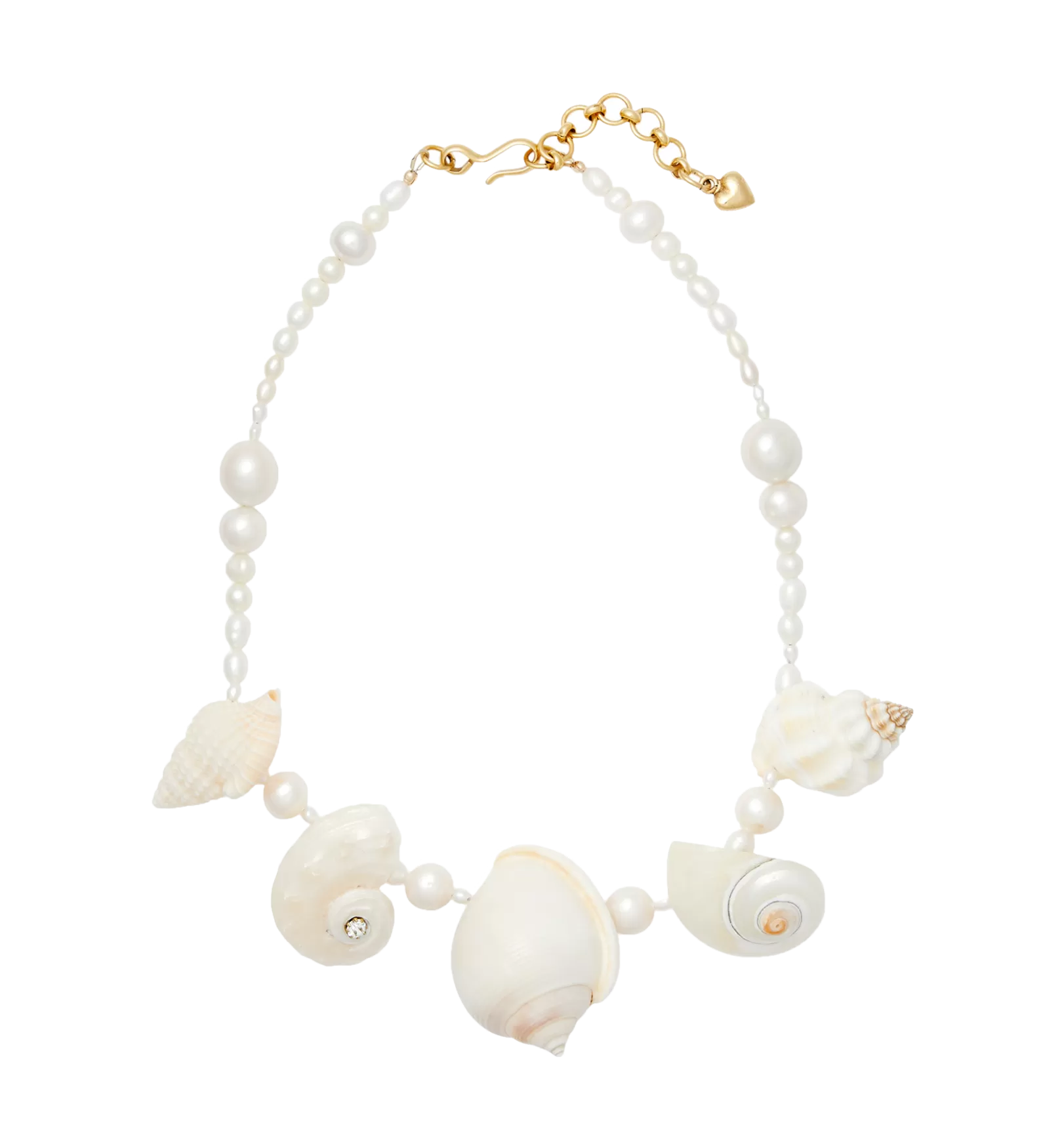 Brinker + Eliza Rocky Shell Pearl Necklace