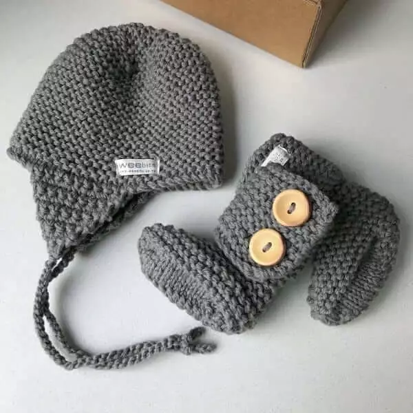 Chunky Knit Hat and Boots