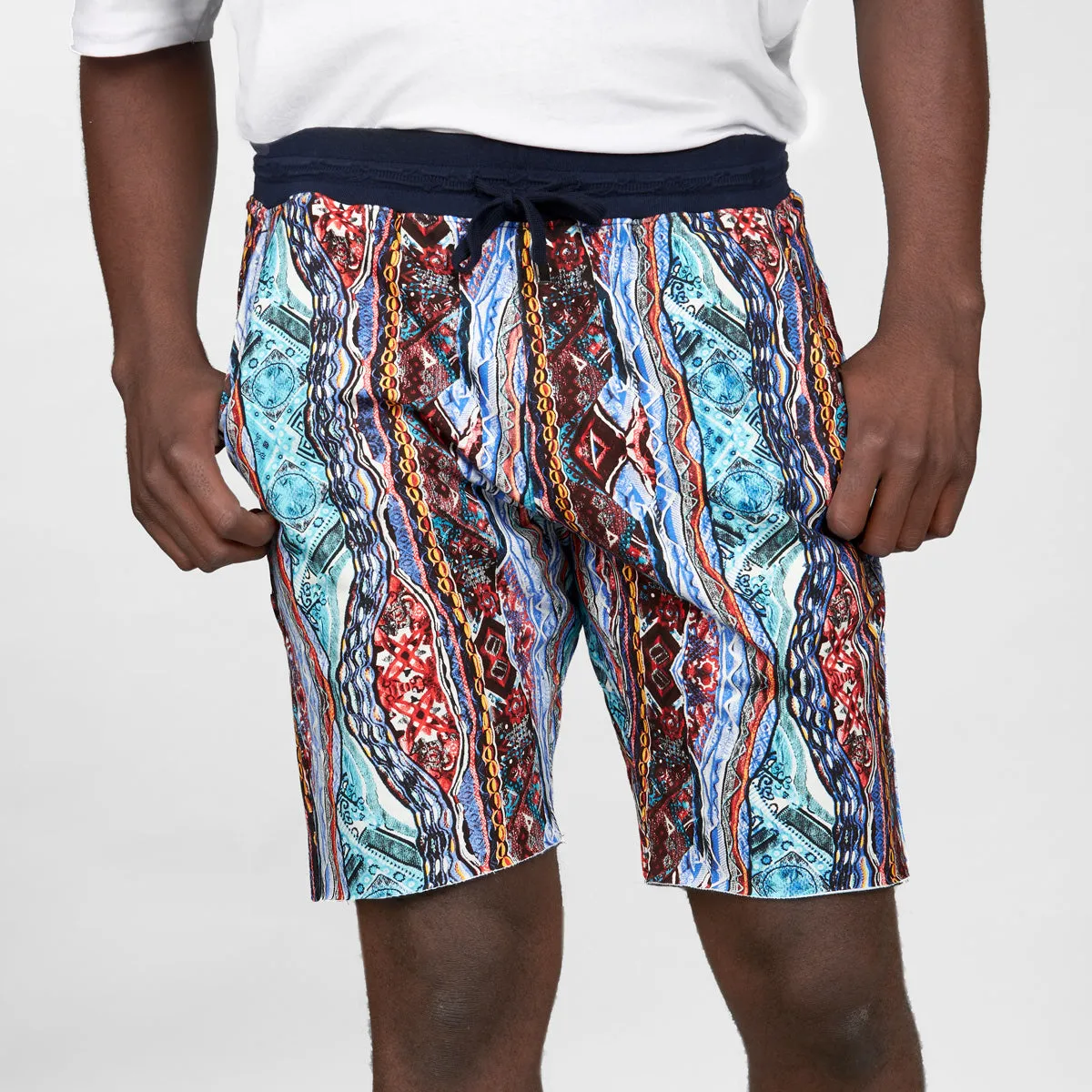 COOGI RED-BLUE ALL-OVER OG FLEECE SHORTS