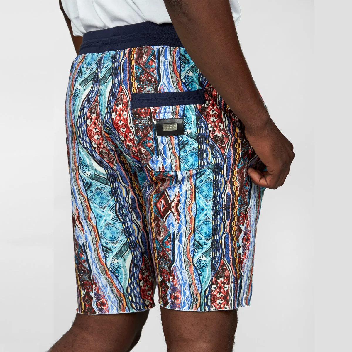 COOGI RED-BLUE ALL-OVER OG FLEECE SHORTS