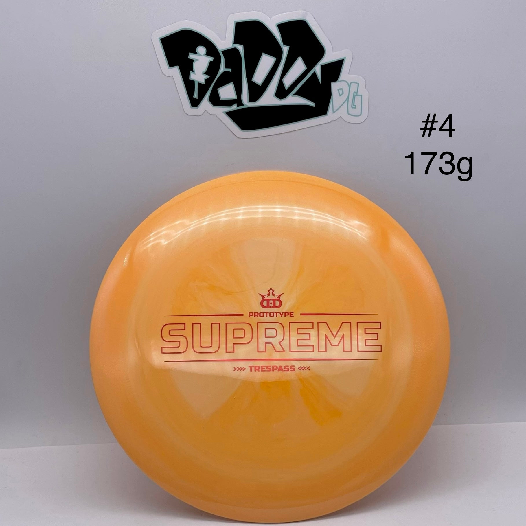 Dynamic Discs Supreme Trespass Prototype Stamped Distance Driver