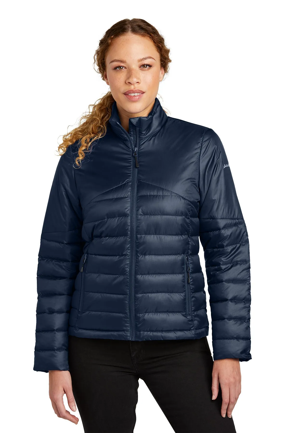 Eddie Bauer Ladies Custom Quilted Jackets, River Blue Navy