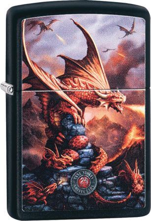 Fire Dragon Zippo Lighter by Anne Stokes