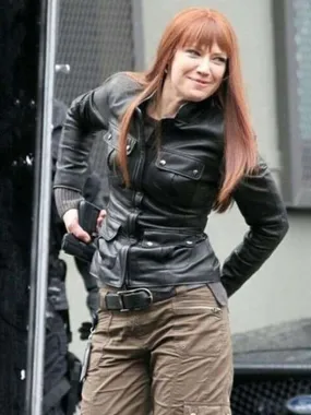 Fringe Anna Torv Black Jacket - New American Jackets