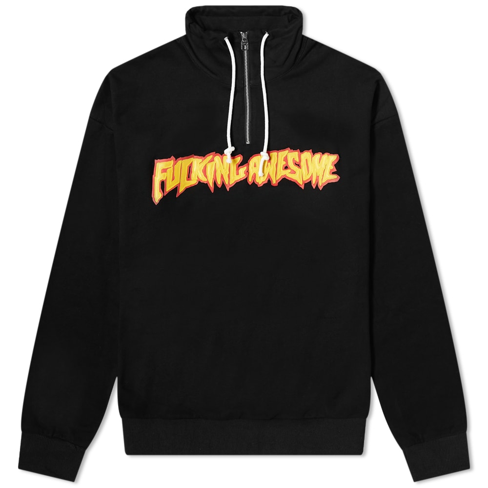 Fucking Awesome Rocky 1/4 Zip SweatBlack