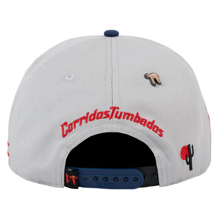 GORRA JC HATS x CORRIDOS TUMBADOS GREY NAVY