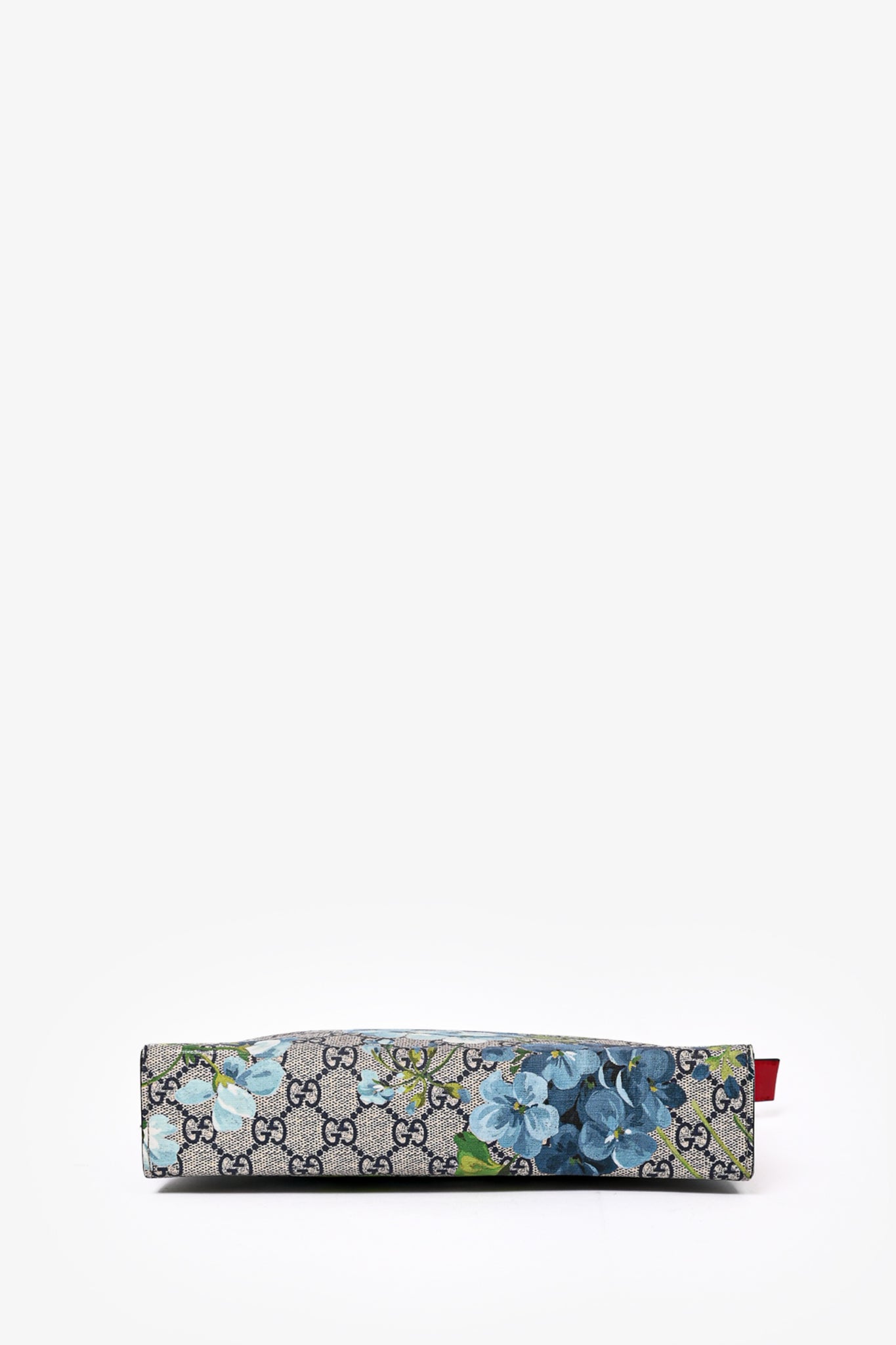 Gucci Blue Supreme GG Blooms Coated Canvas Pouch