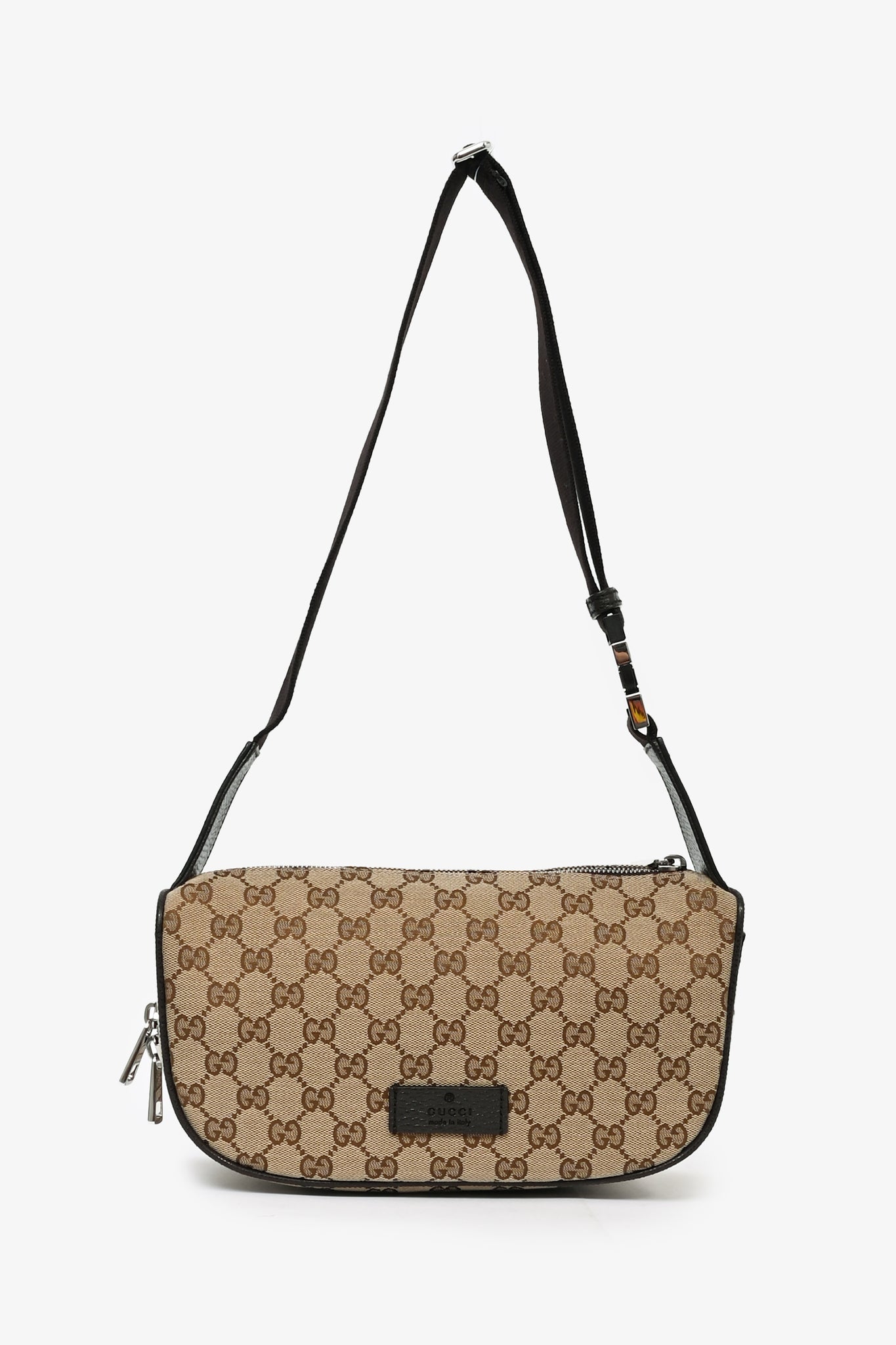 Gucci Brown GG Supreme Canvas Waist Bag