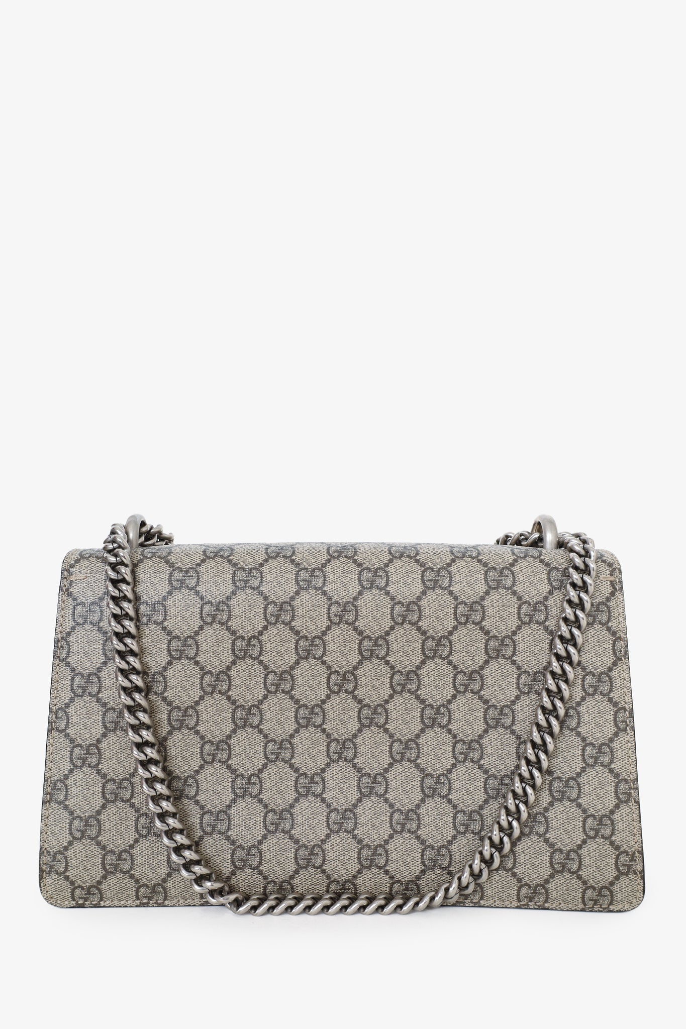 Gucci Brown 'GG' Supreme Small Dionysus Shoulder Bag