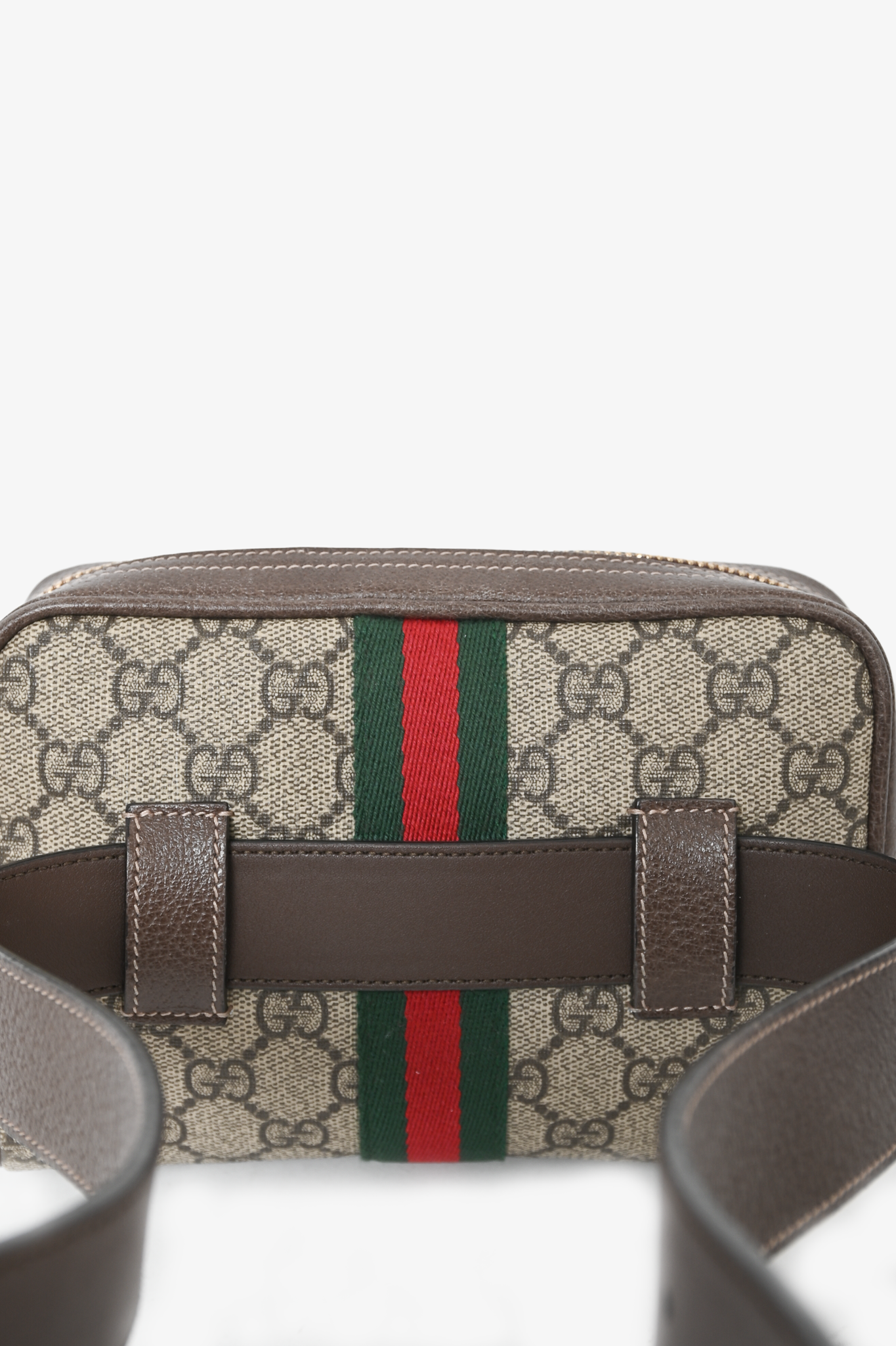 Gucci GG Supreme Monogram Web Ophidia Belt Bag