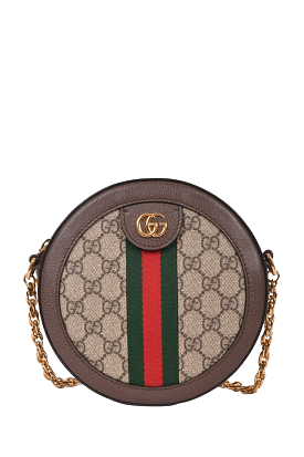 Gucci Supreme Canvas Ophidia GG Mini Round Crossbody