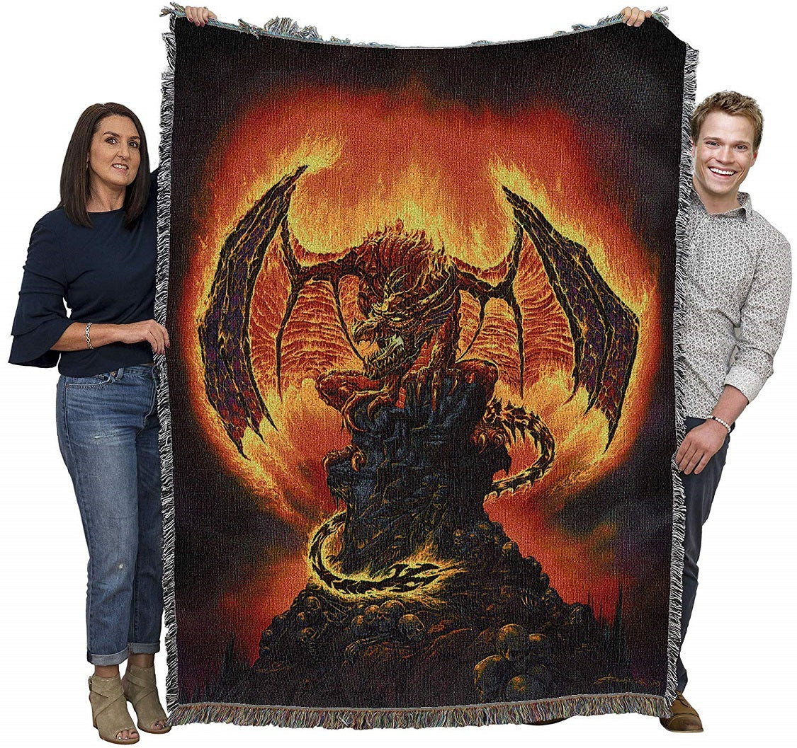 Harbinger of Fire Tapestry Blanket