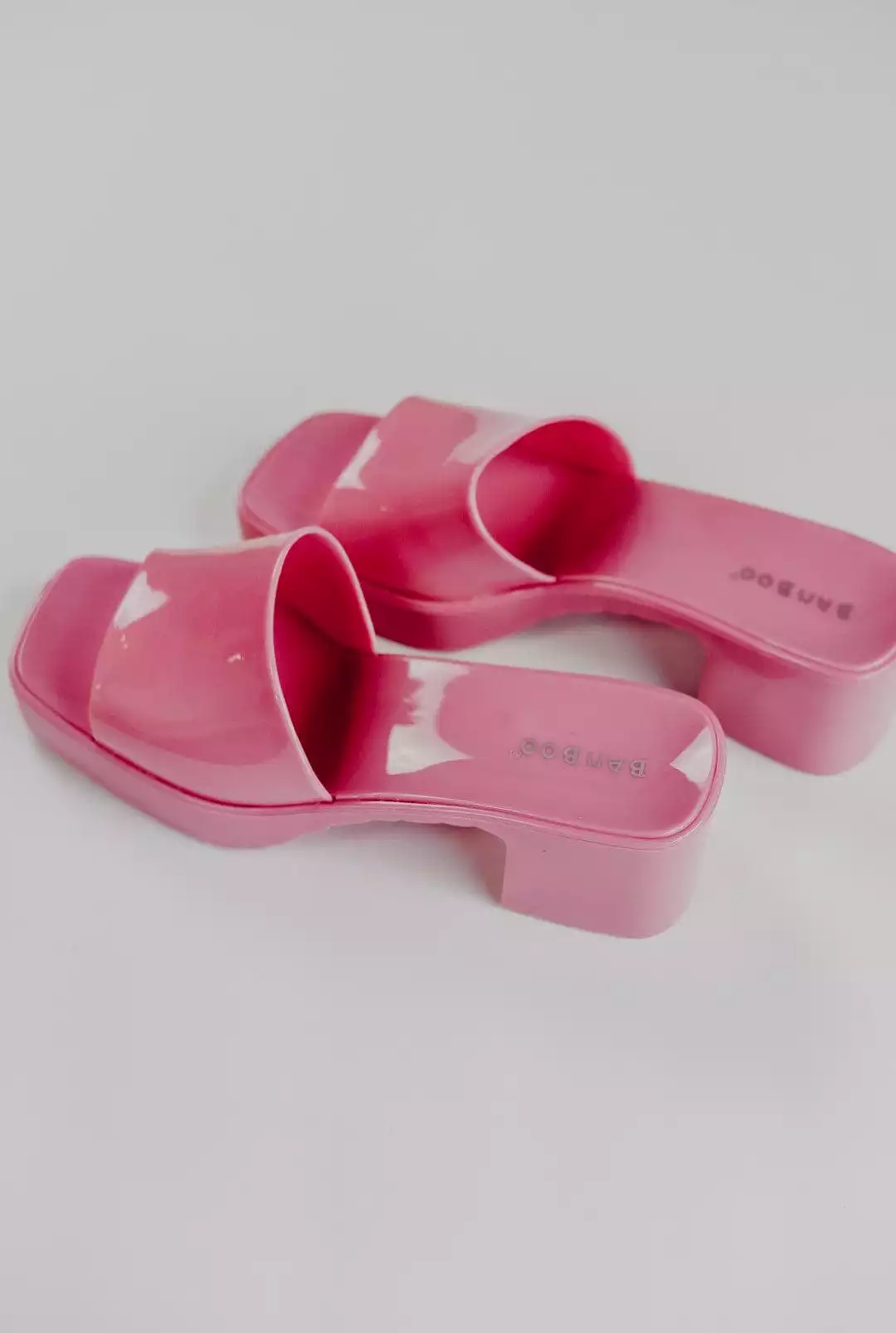 Hot Pink Jelly Mules