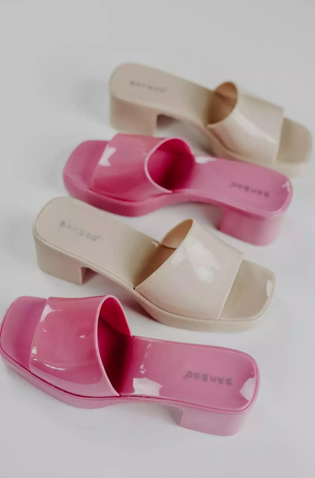 Hot Pink Jelly Mules