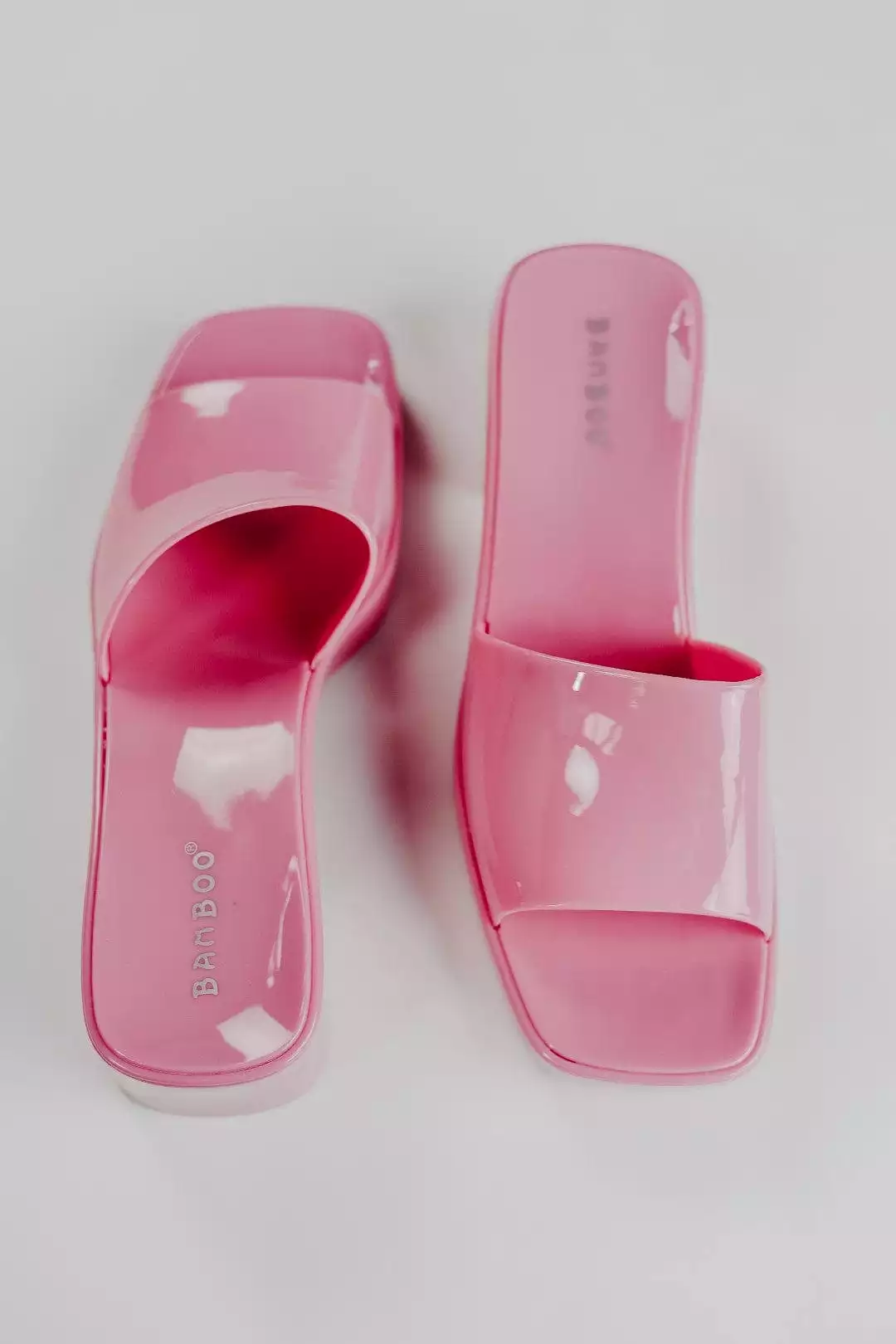 Hot Pink Jelly Mules