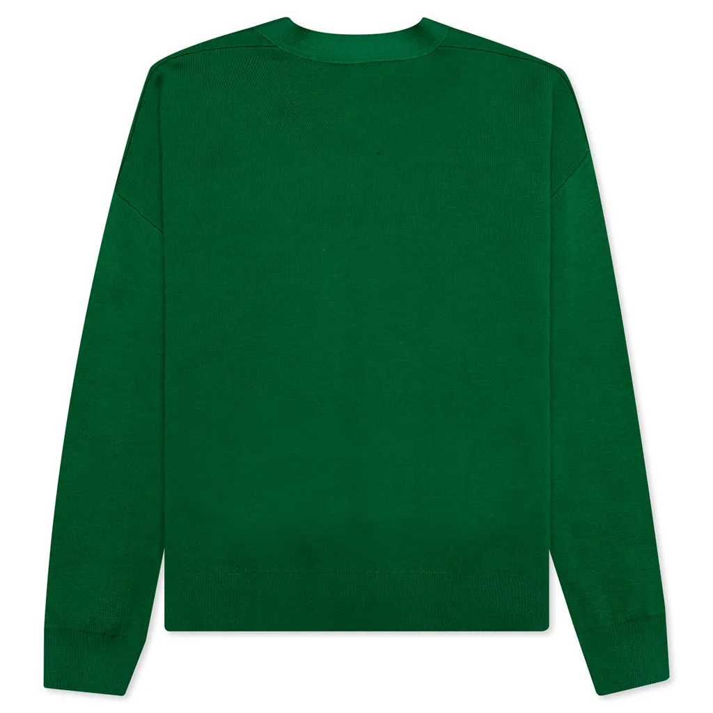 Knitted Crewneck - Electric Green