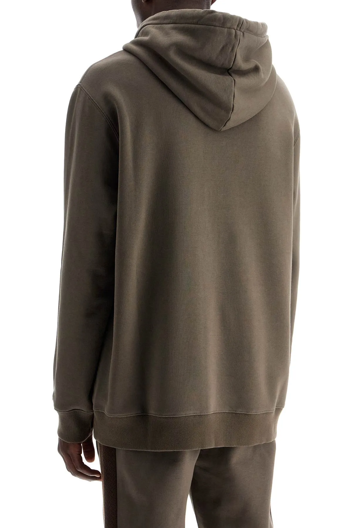 Lanvin Hooded Curb Sweat   Brown