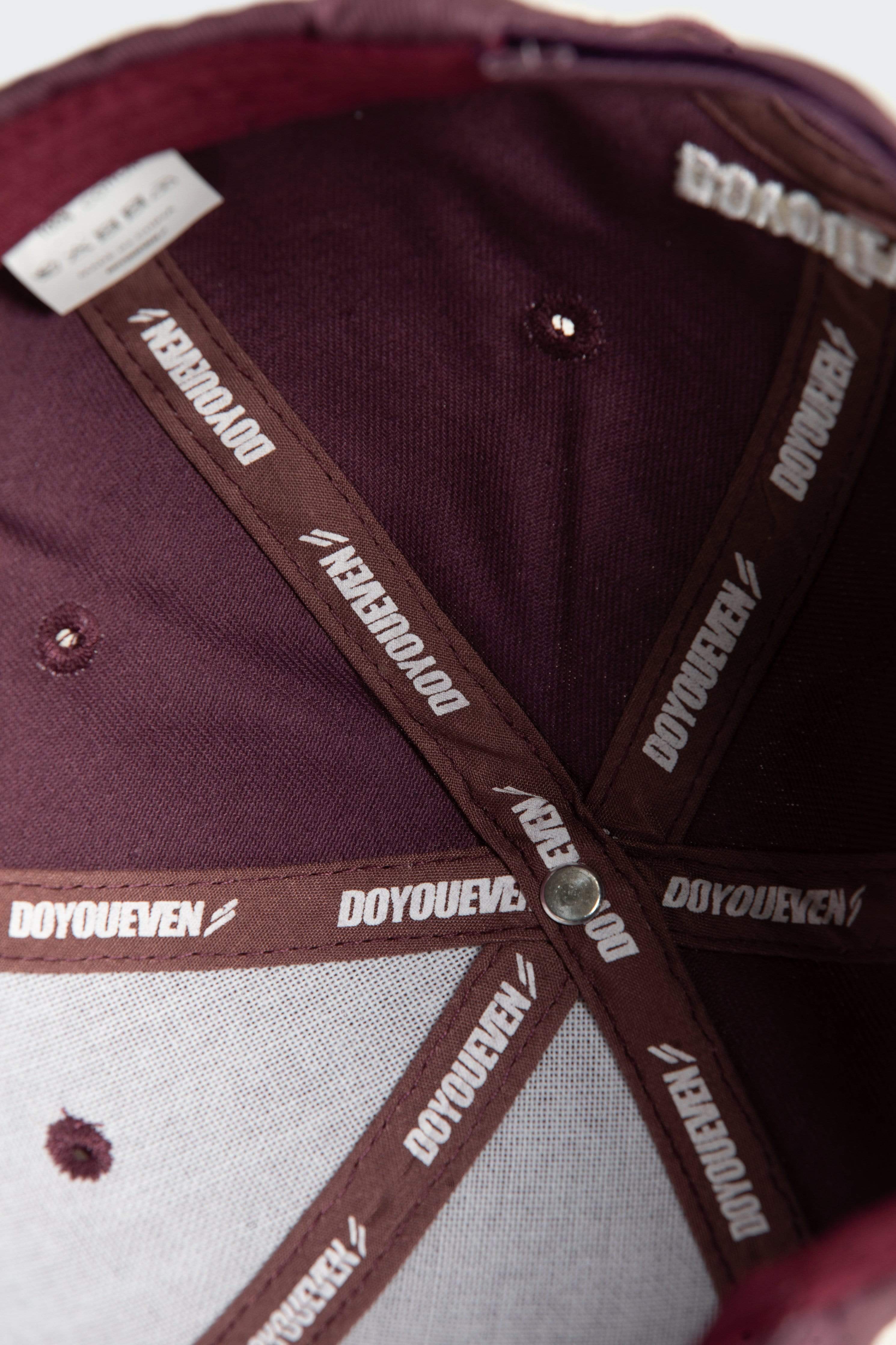 Marked Baseball Cap - Deep Burgundy