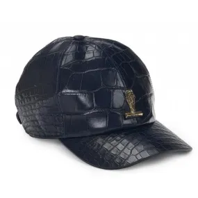 Mauri Cap Men's Wonder Blue Exotic Alligator Hats (MAHO1001)