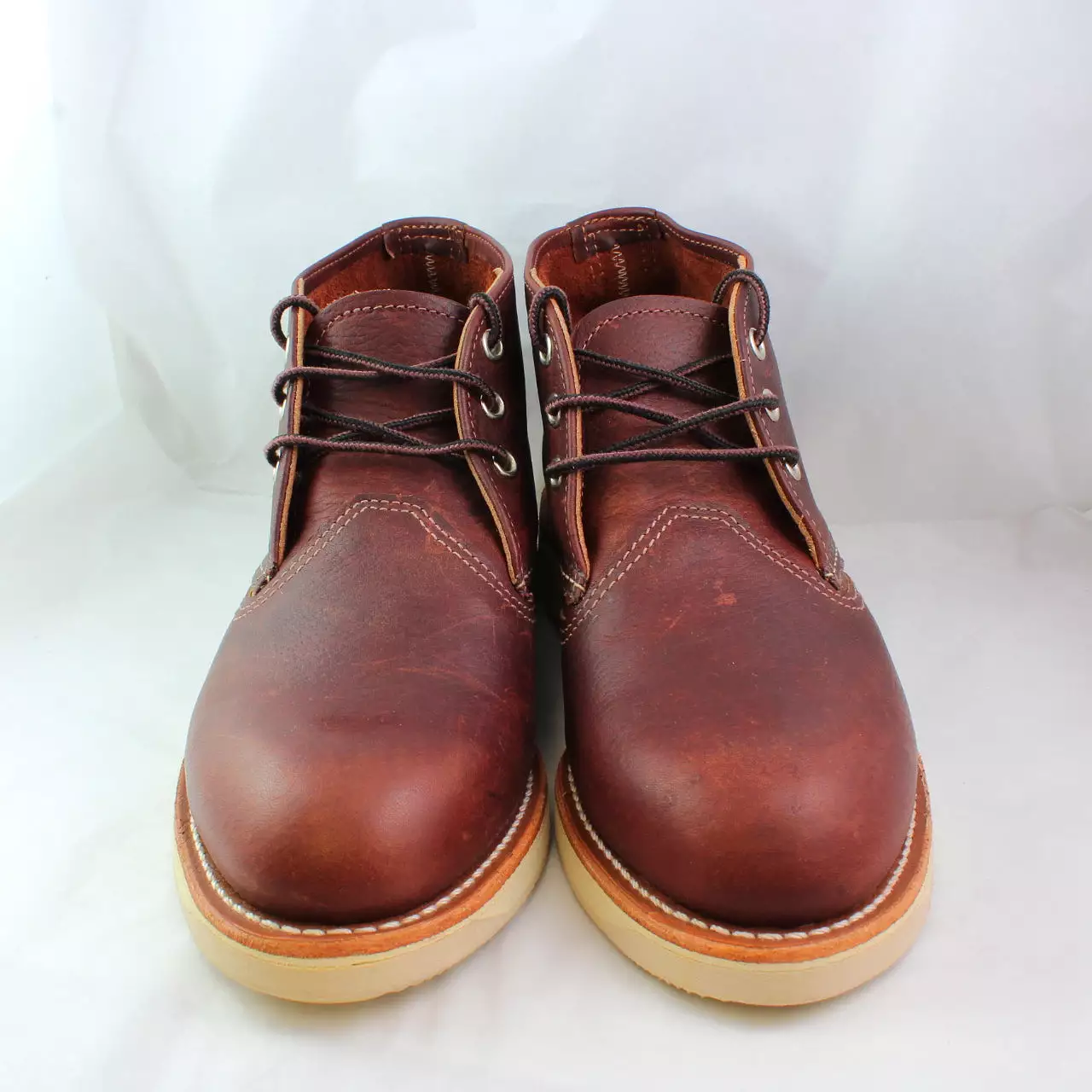 Mens Redwing Work Chukka Boot Brown Leather