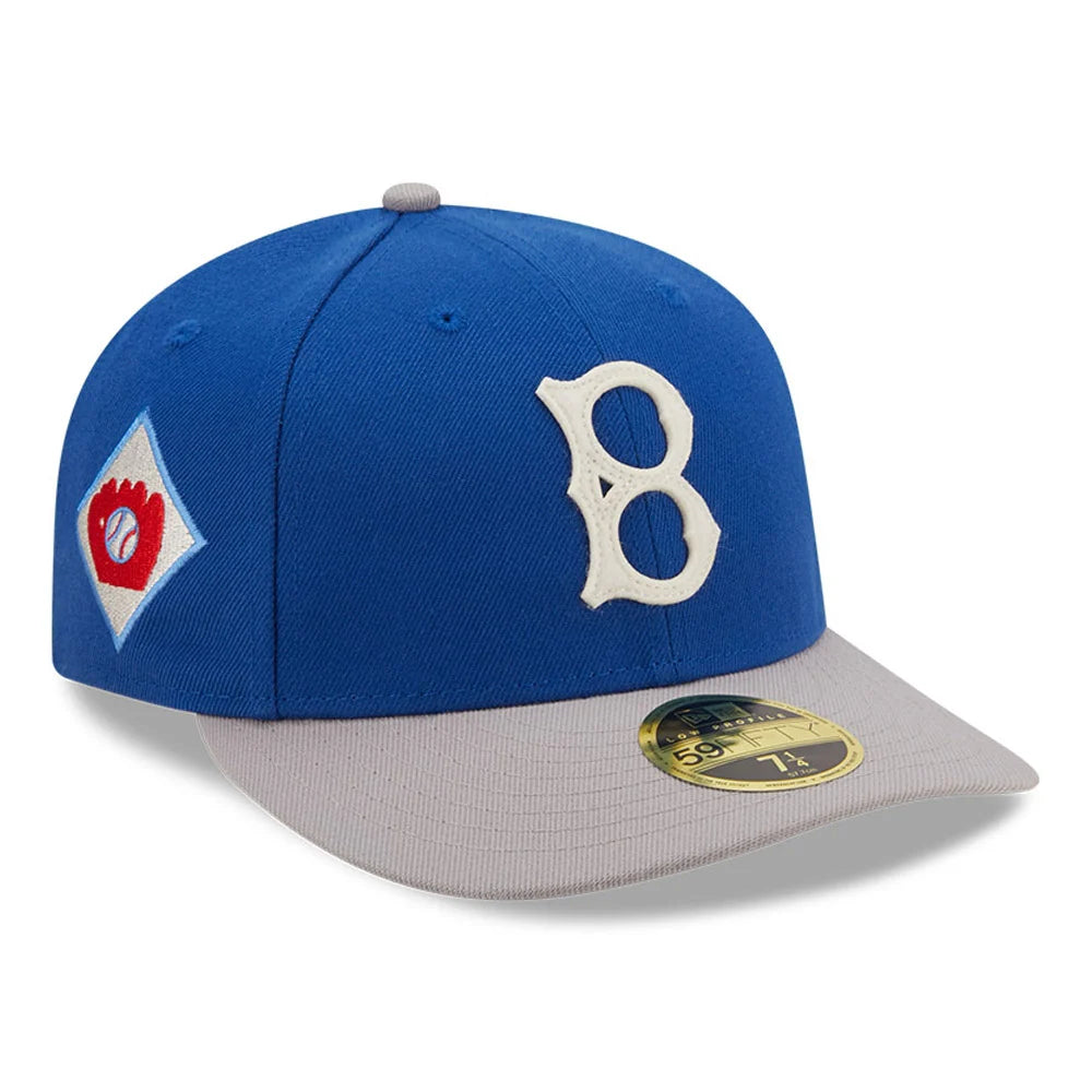 NEW ERA Brooklyn Dodgers Cooperstown Blue 59FIFTY Low Profile Cap