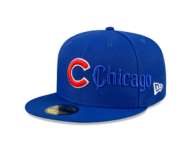 NEW ERA Chicago Cubs Script Blue 59FIFTY Fitted Cap