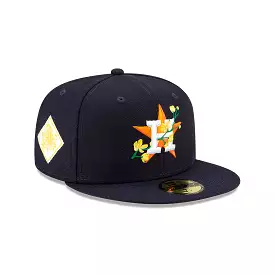 NEW ERA Houston Astros Side Patch Bloom Navy 59FIFTY Fitted Cap