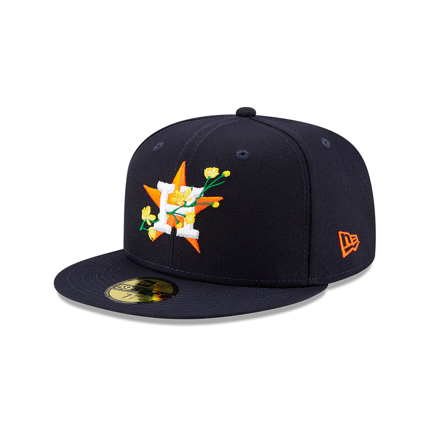 NEW ERA Houston Astros Side Patch Bloom Navy 59FIFTY Fitted Cap