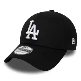 NEW ERA LA Dodgers Essential Black 39THIRTY Stretch Fit Cap