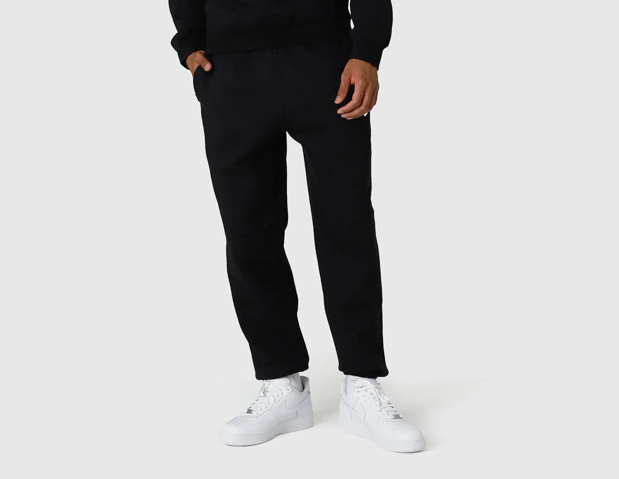 Nike Solo Swoosh Fleece Pants Black / White