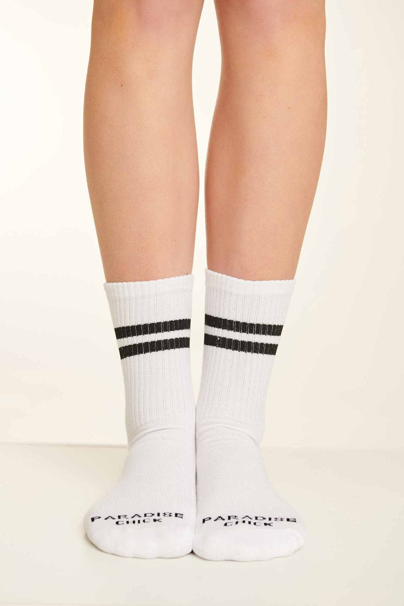 Paradise Chick Supreme Pole Dance Socks - White