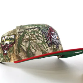 Pittsburgh Pirates Drip Logo 2006 All Star Game 59Fifty New Era Fitted Hats (RealTree Camo Scarlet Red Green Under Brim)