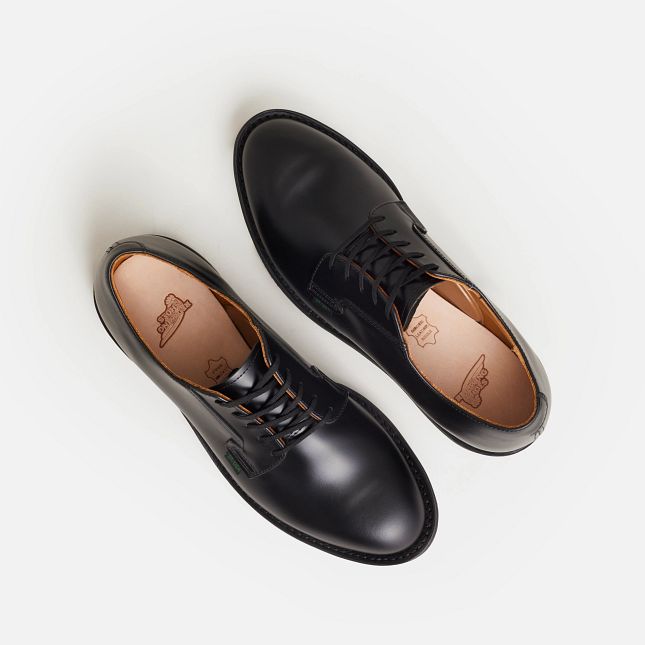 Postman Oxford Shoe, Black Chaparral Leather, Style no. 101