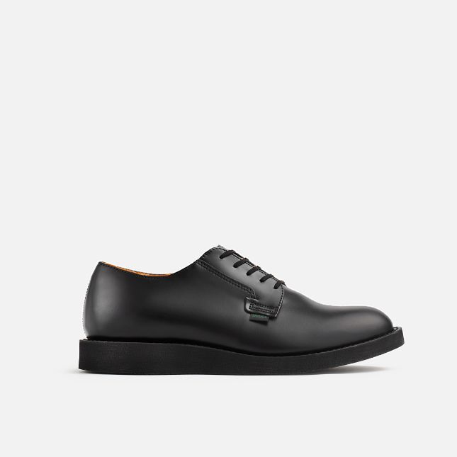 Postman Oxford Shoe, Black Chaparral Leather, Style no. 101