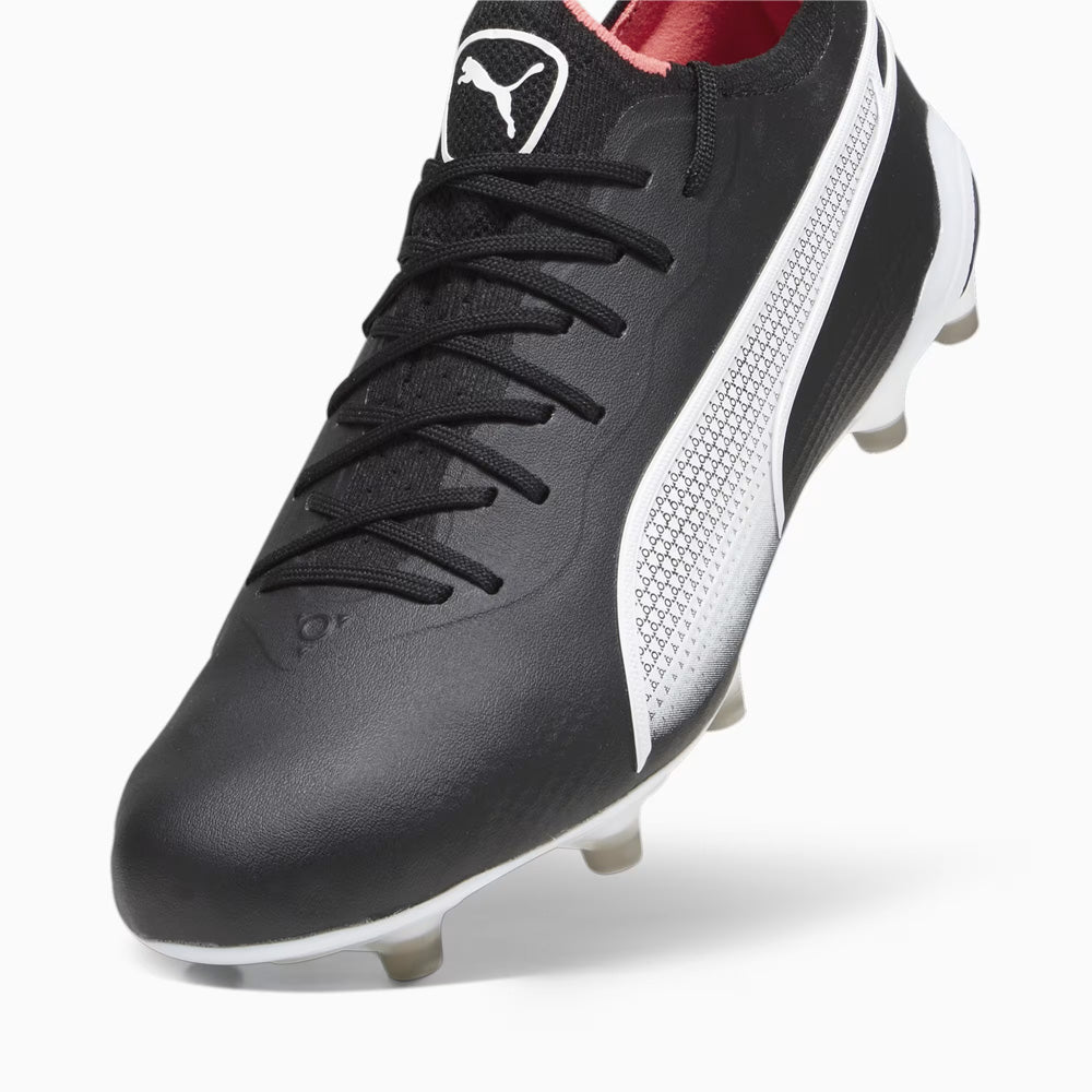 Puma King Ultimate FG/AG Football Boots (Black/White/Fire Orchard)