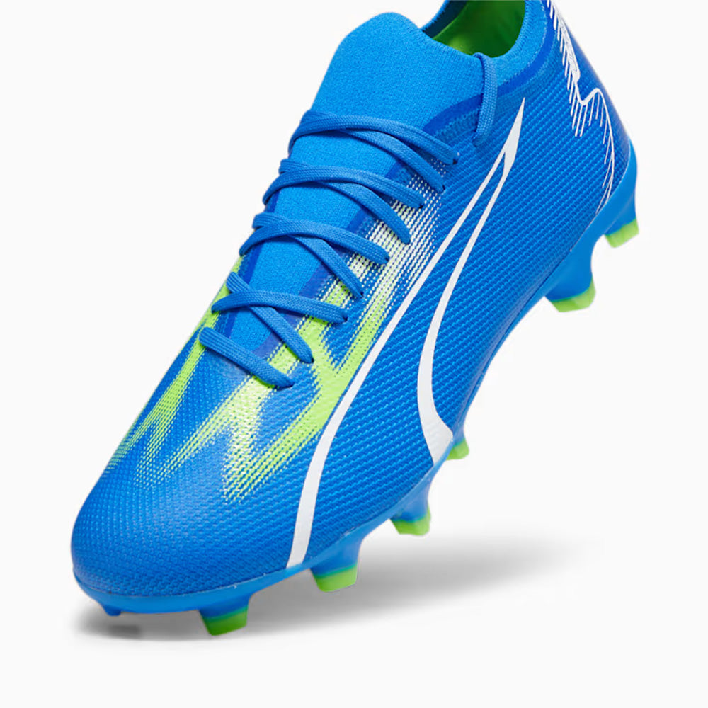 Puma Ultra Match FG/AG Football Boots (Ultra Blue/White/Pro Green)