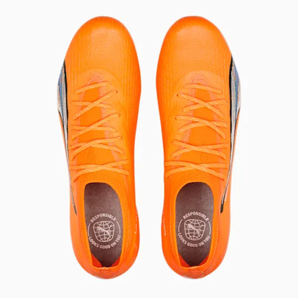 Puma Ultra Ultimate FG/AG Football Boots (Ultra Orange/White/Blue)