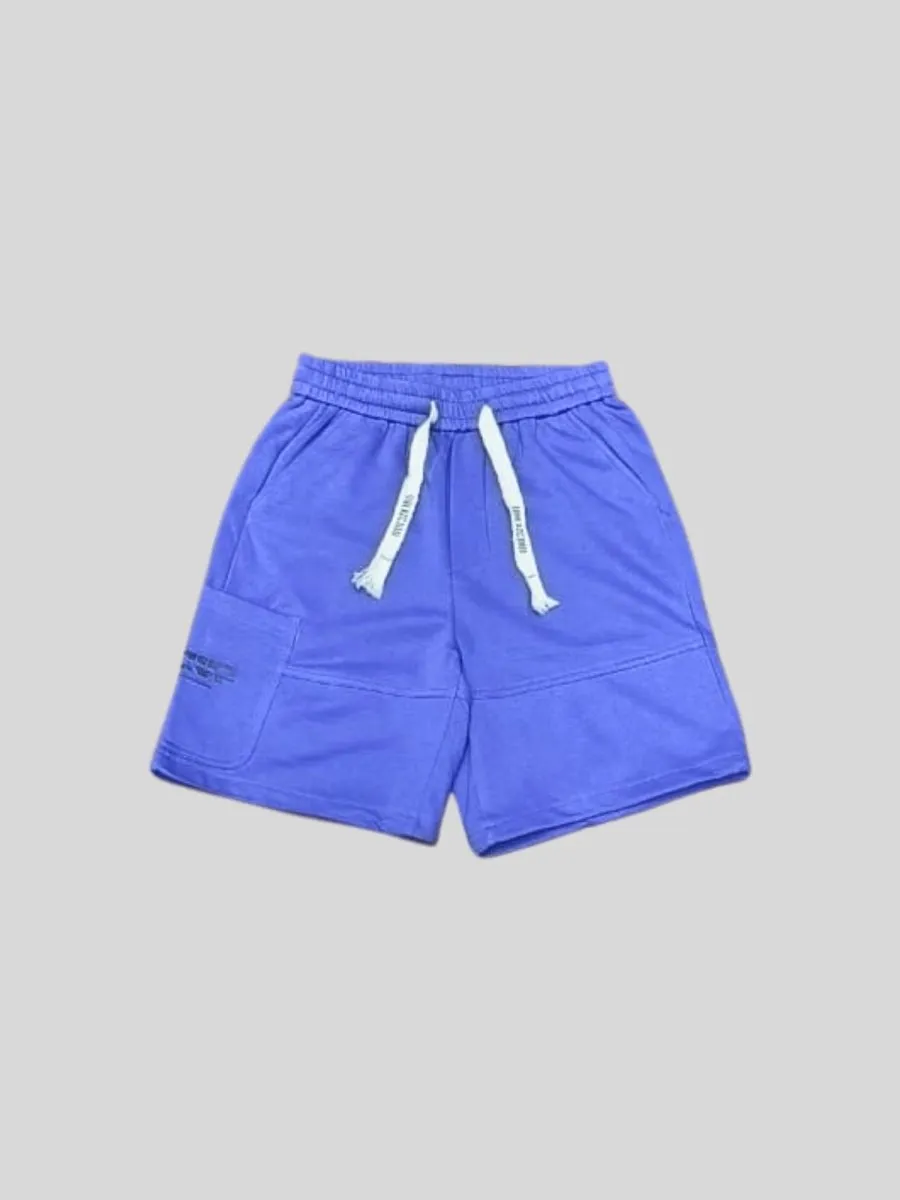 Radiant Purple Knitted Shorts Men