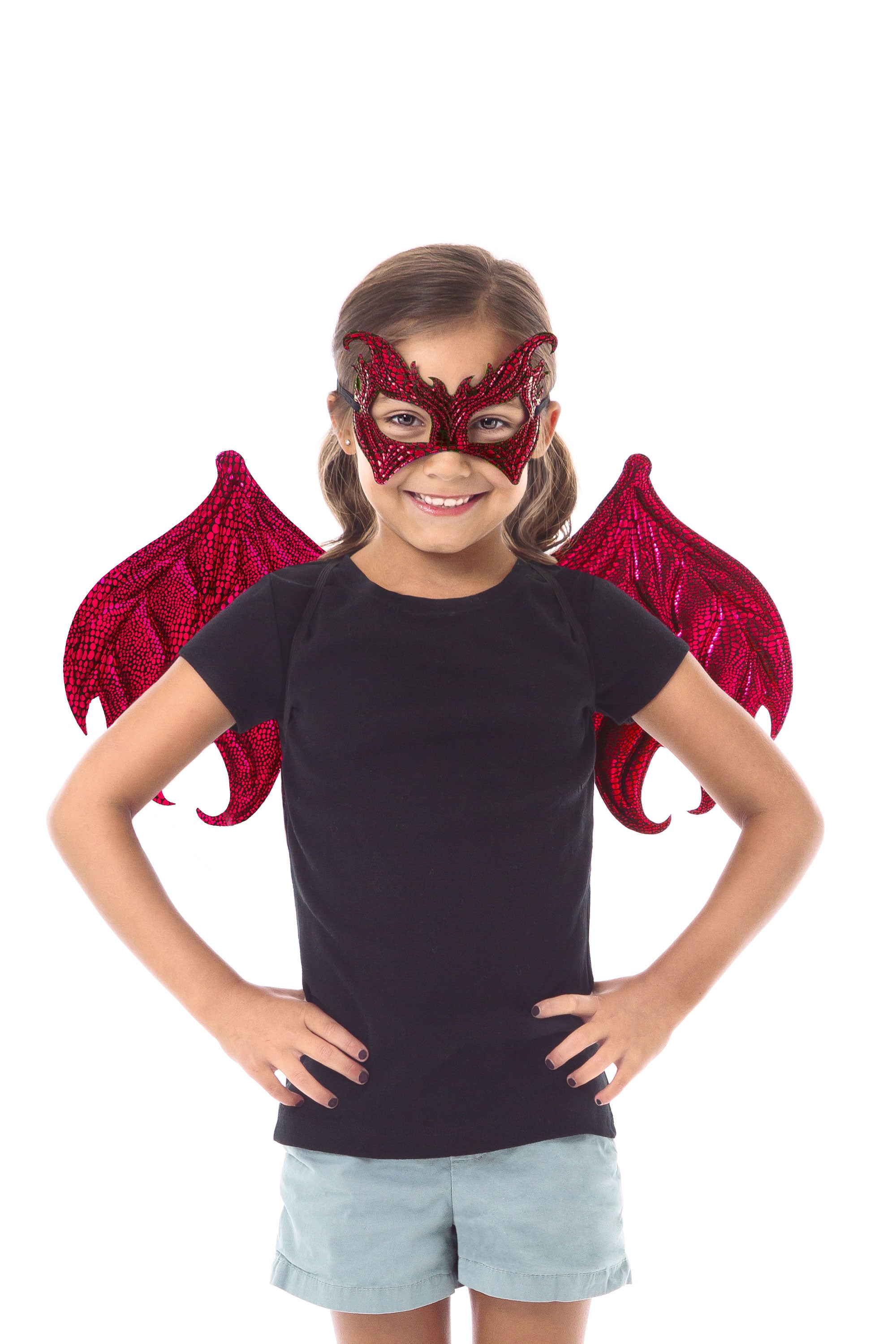 Red Dragon Wing & Mask Set