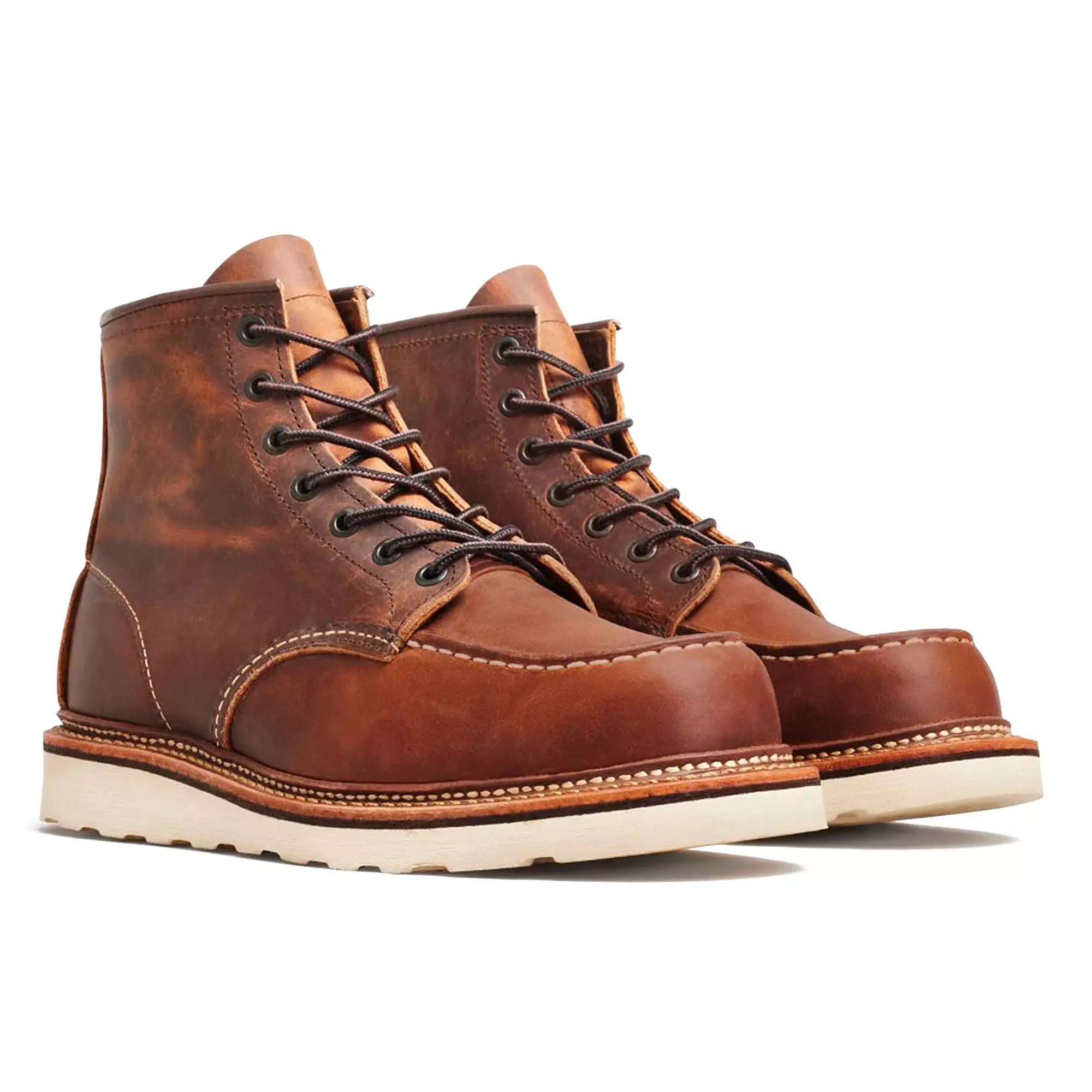 Red Wing 1907 6 Moc Toe Leather Boot - Copper Rough & Tough