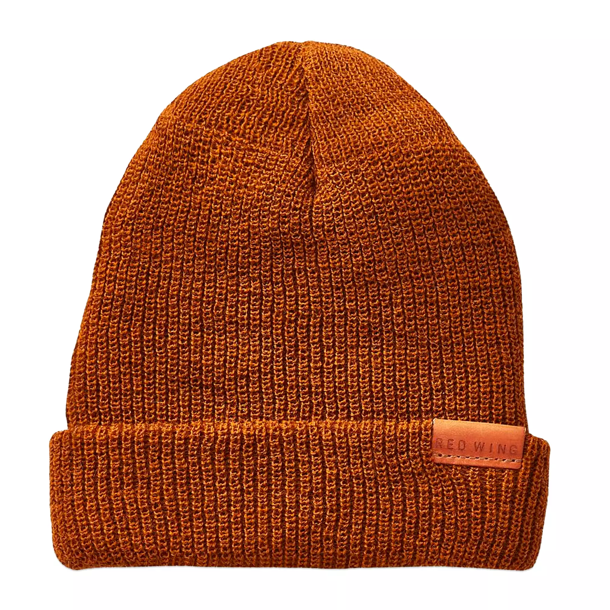 Red Wing Merino Wool Knit Beanie Hat - Copper