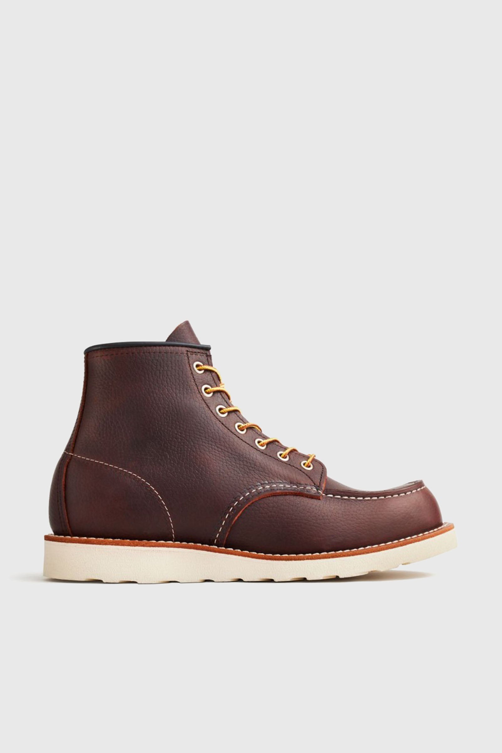 Red Wing Stivaletto 6-inch Classic Moc Toe In Pelle Oil-slick Marrone Scuro Uomo