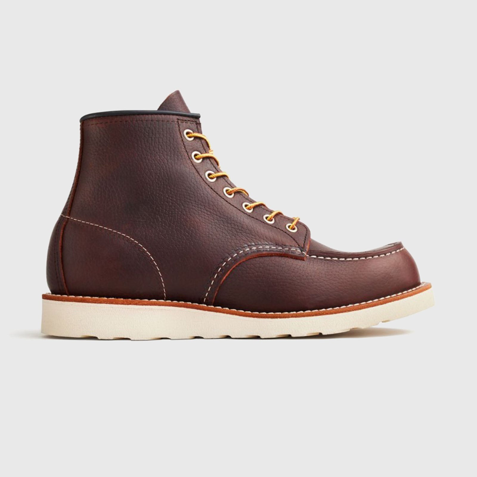 Red Wing Stivaletto 6-inch Classic Moc Toe In Pelle Oil-slick Marrone Scuro Uomo