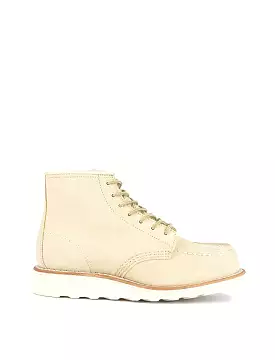 Red Wing Womens 6-Inch Moc Toe Boot Cream Abeline