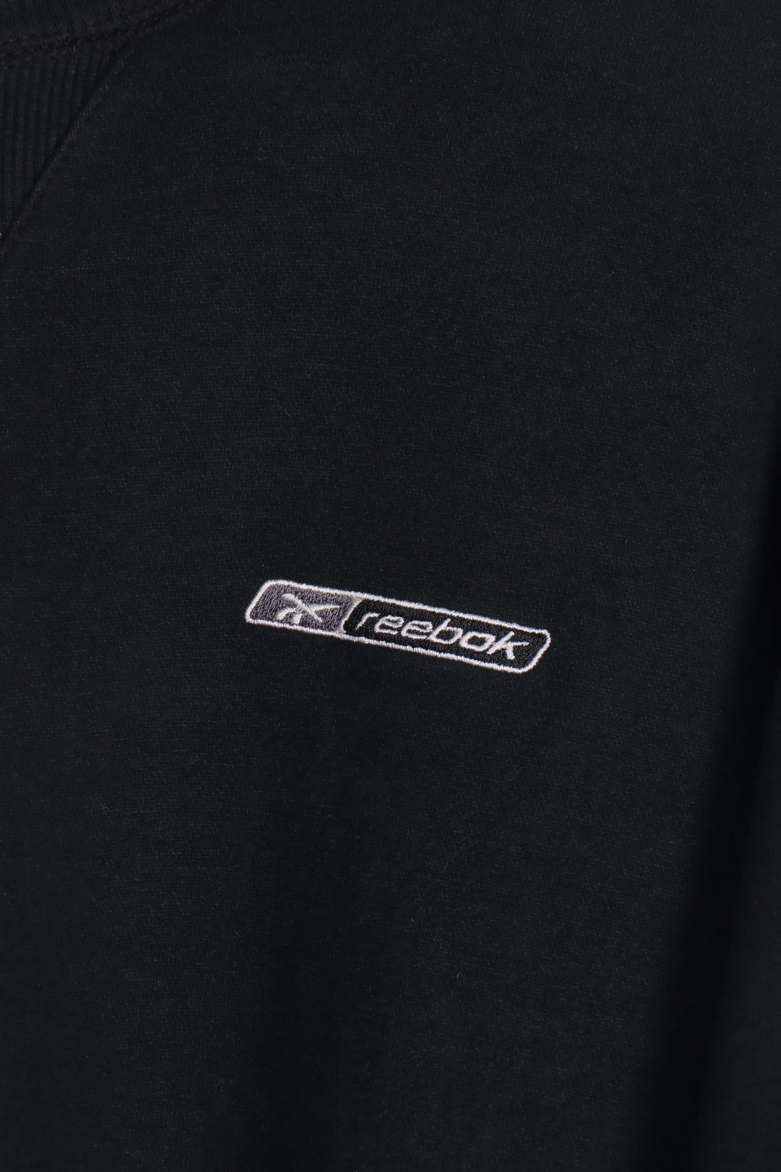 REEBOK Embroidered Logo Soft Black Sweatshirt (L-XL)